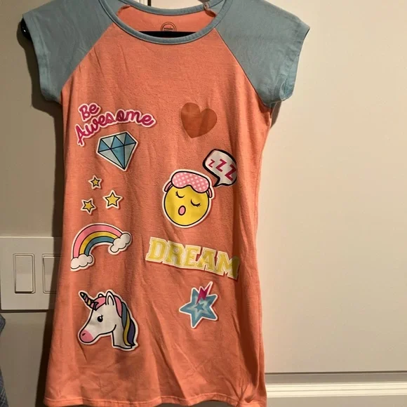 Wondernation Graphic Emoji Nightgown - Picture 1 of 5